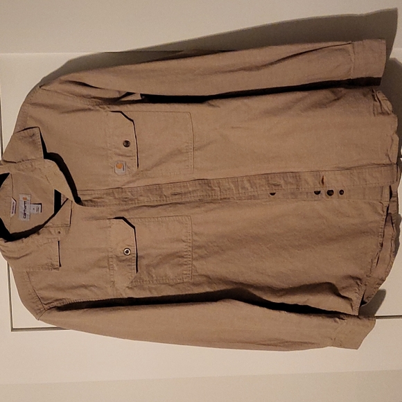 Carhartt Other - Tan Carhartt Small Button Down Shirt